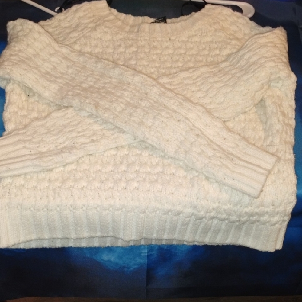 Forever 21 Cream Knit Sweater
